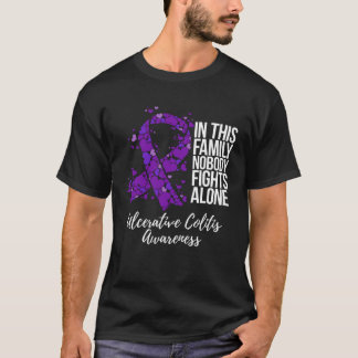 Family Support Ulcerative Colitis Awareness T-shirt