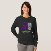 Family Support Ulcerative Colitis Awareness T-shirt (Voorkant volledig)