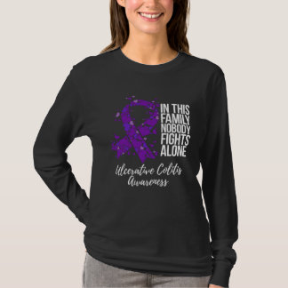 Family Support Ulcerative Colitis Awareness T-shirt