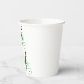 Family Tandem Bicycle Cycling Papieren Bekers (Links)