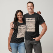 Family Thanksgiving  Collard greens Nutrition Fact T-shirt (Unisex)