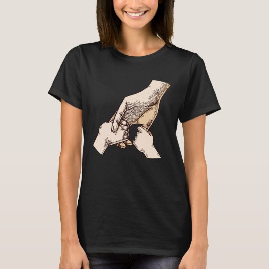 Family The Biggest Support System Parents Family T-shirt (Voorkant)