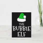 Family The Bubbie Elf Christmas Matching Pajama Fu Kaart (Voorkant)