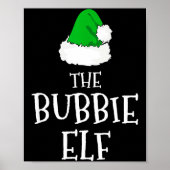 Family The Bubbie Elf Christmas Matching Pajama Fu Poster (Voorkant)