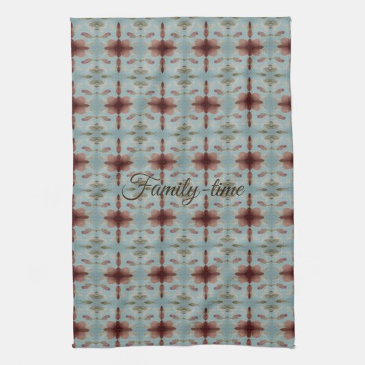  Family-time keukenhanddoek (Verticaal)