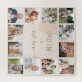 Family Time Quote Organic Shapes 12 Photo Legpuzzel (Horizontaal)