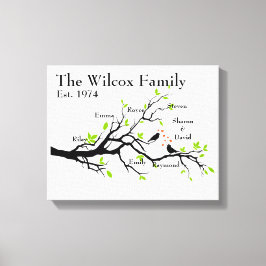 Family Tree Aangepast canvas