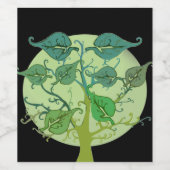 Family Tree Aangepaste gepersonaliseerde wijnfles Wijn Etiket (Enkel label)