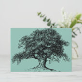 Family Tree Ancestry Reunion Potluck Picnic BBQ Aankondiging (Staand voorkant)