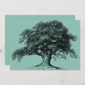 Family Tree Ancestry Reunion Potluck Picnic BBQ Aankondiging (Voorkant / Achterkant)