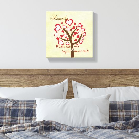 Family Tree Canvas Afdruk (Insitu (Slaapkamer))