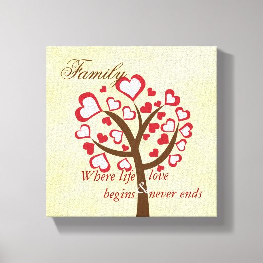 Family Tree Canvas Afdruk (Voorkant)