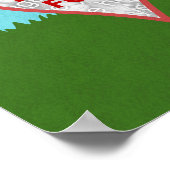 Family Tree Custom 5 Photo Collage Summer Leaves Poster (Hoek)