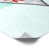 Family Tree Custom 5 Photo Collage Winter Frost Poster (Hoek)