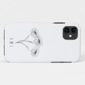 Family Tree Daisies Aangepaste kindernamen Monogra Case-Mate iPhone Case (Achterkant (horizontaal))
