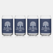 Family Tree Family Reunion Aangepaste naam/datum Blikvorm Glas (Achterkant)