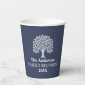 Family Tree Family Reunion Aangepaste naam/datum Papieren Bekers (Achterkant)