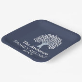 Family Tree Family Reunion Aangepaste naam/datum Papieren Bordje (Gebogen)
