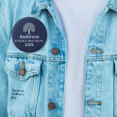 Family Tree Family Reunion Aangepaste naam/datum Ronde Button 5,7 Cm