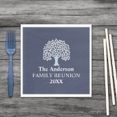 Family Tree Family Reunion Aangepaste naam/datum Servet