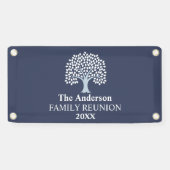 Family Tree Family Reunion Aangepaste naam/datum Spandoek (Horizontaal)