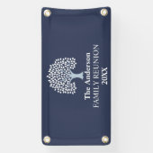 Family Tree Family Reunion Aangepaste naam/datum Spandoek (Verticaal)