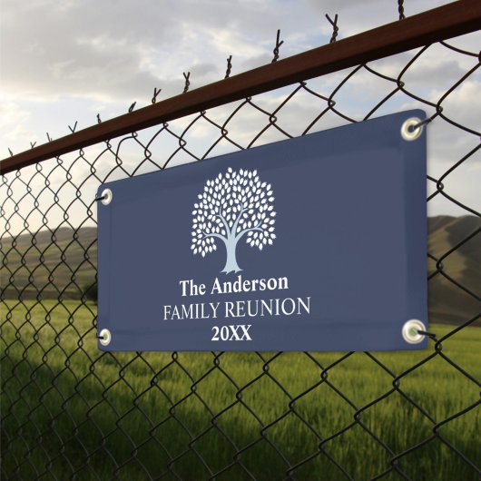Family Tree Family Reunion Aangepaste naam/datum Spandoek