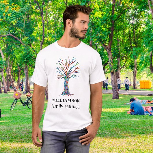 Family Tree Gepersonaliseerde gezinsreünie T-shirt