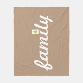 Family Tree Groene Emoji Gooi Deken (Voorkant)