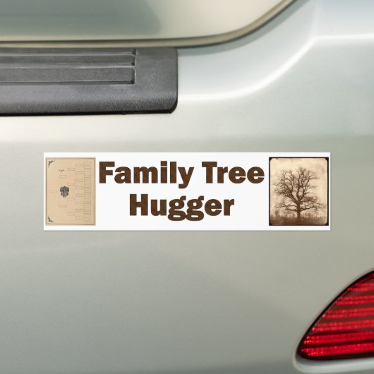 Family Tree Hugger Bumpersticker (Op auto)