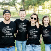 Family Tree In Family We Trust Reunion Zwart T-shirt