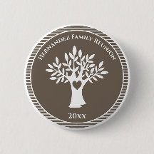 Family Tree Love Heart Family Reunion Brown
