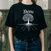 Family Tree Mom - Gepersonaliseerde wortels van li Tri-Blend Shirt