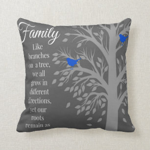 Family Tree Quote Art Sierkussen
