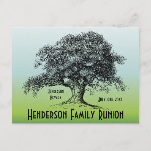 Family Tree  reünie bijeenkomst Aankondigingskaart