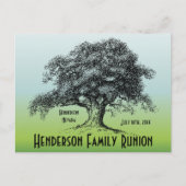 Family Tree  reünie bijeenkomst Aankondigingskaart (Voorkant)