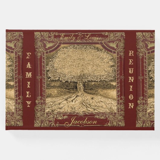 Family Tree Reunion Gastboek  look Gastenboek (Voorkant)