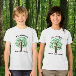 Family Tree Schattigee aangepaste reünie partij Ki Tri-Blend Shirt