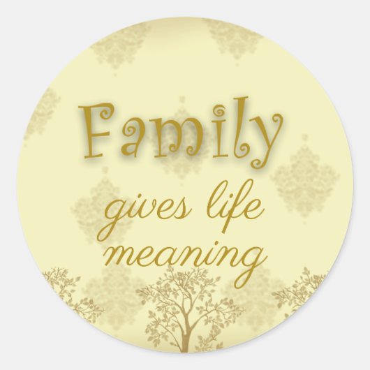 Family Tree Scrapbook Sticker (Voorkant)