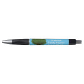 Family Tree Sky Blue White Family Reunion Souvenir Pen (Voorkant)