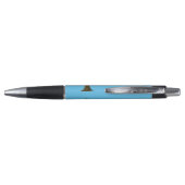 Family Tree Sky Blue White Family Reunion Souvenir Pen (Achterkant)