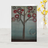 Family Tree Wenskaart van Kim Anderson Art Kaart (Gele Bloem)