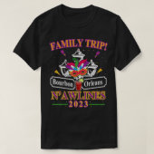 Family Trip 2023 New Orleans Vacation Birthday Par T-shirt (Design voorkant)