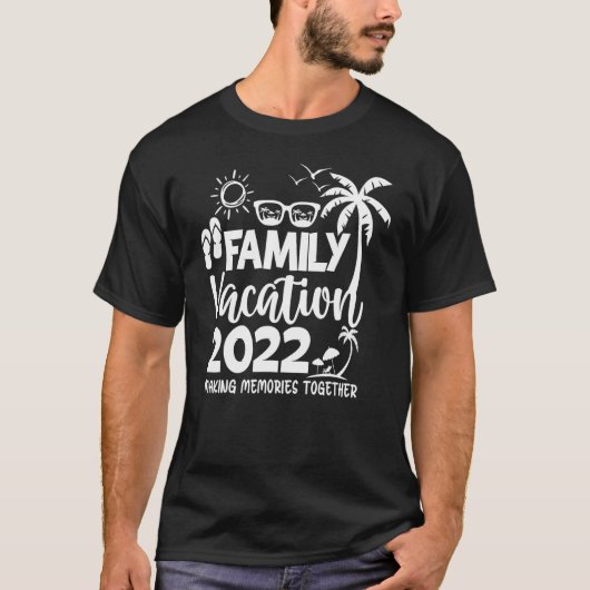 Family Trip Summer Vacation Beach 2022  T-shirt (Voorkant)