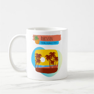 Family Tropical Beach Vacation Souvenir Koffiemok