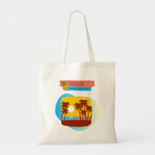 Family Tropical Vacation Souvenir Tote Bag