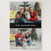 Family Two Photo Collage Puzzle Legpuzzel (Verticaal)