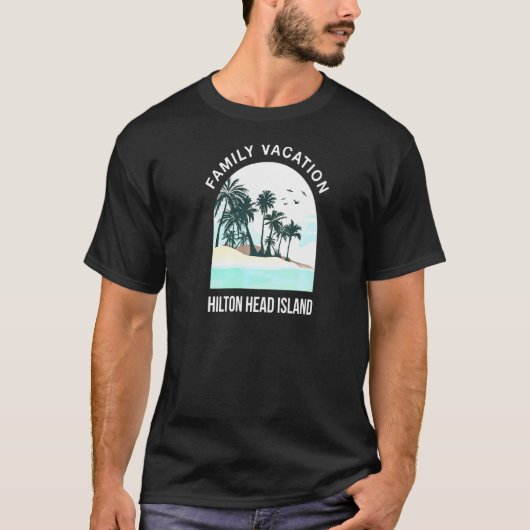 Family Vacation 2021 Hilton Head Island Summer T-shirt (Voorkant)