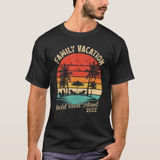Family Vacation 2022 Florida Bald Head Isl T-shirt (Voorkant)