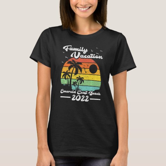 Family Vacation 2022  Florida Emerald Coast T-shirt (Voorkant)